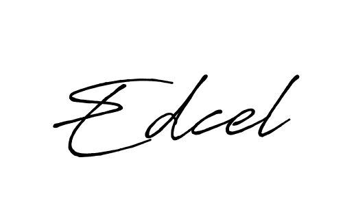 Also You can easily find your signature by using the search form. We will create Edcel name handwritten signature images for you free of cost using Antro_Vectra_Bolder sign style. Edcel signature style 7 images and pictures png