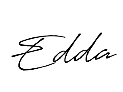 Create a beautiful signature design for name Edda. With this signature (Antro_Vectra_Bolder) fonts, you can make a handwritten signature for free. Edda signature style 7 images and pictures png