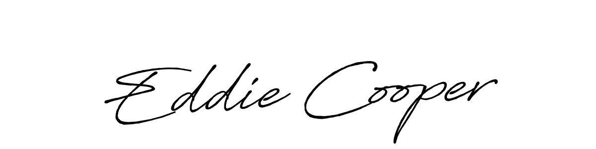 Create a beautiful signature design for name Eddie Cooper. With this signature (Antro_Vectra_Bolder) fonts, you can make a handwritten signature for free. Eddie Cooper signature style 7 images and pictures png