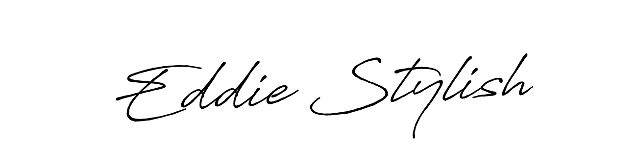 The best way (Antro_Vectra_Bolder) to make a short signature is to pick only two or three words in your name. The name Eddie Stylish include a total of six letters. For converting this name. Eddie Stylish signature style 7 images and pictures png