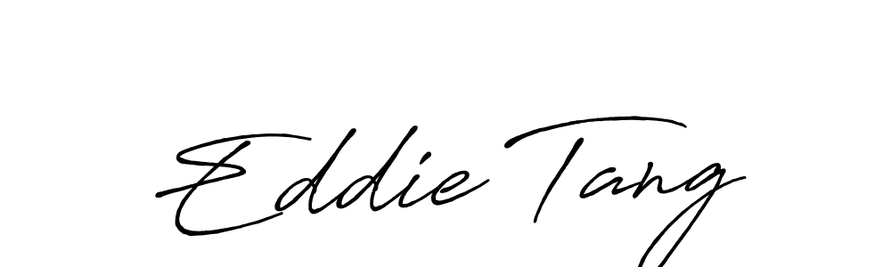 Create a beautiful signature design for name Eddie Tang. With this signature (Antro_Vectra_Bolder) fonts, you can make a handwritten signature for free. Eddie Tang signature style 7 images and pictures png