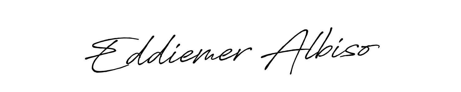 Design your own signature with our free online signature maker. With this signature software, you can create a handwritten (Antro_Vectra_Bolder) signature for name Eddiemer Albiso. Eddiemer Albiso signature style 7 images and pictures png