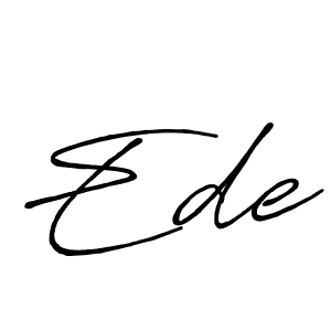 Best and Professional Signature Style for Ede. Antro_Vectra_Bolder Best Signature Style Collection. Ede signature style 7 images and pictures png