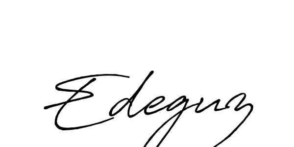 Use a signature maker to create a handwritten signature online. With this signature software, you can design (Antro_Vectra_Bolder) your own signature for name Edeguz. Edeguz signature style 7 images and pictures png