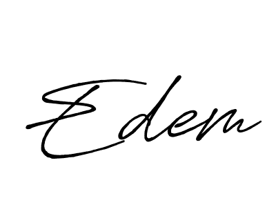 Edem stylish signature style. Best Handwritten Sign (Antro_Vectra_Bolder) for my name. Handwritten Signature Collection Ideas for my name Edem. Edem signature style 7 images and pictures png