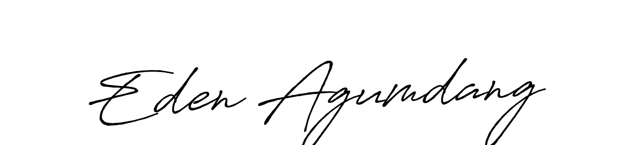 if you are searching for the best signature style for your name Eden Agumdang. so please give up your signature search. here we have designed multiple signature styles  using Antro_Vectra_Bolder. Eden Agumdang signature style 7 images and pictures png