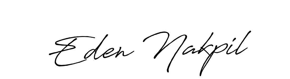 How to make Eden Nakpil signature? Antro_Vectra_Bolder is a professional autograph style. Create handwritten signature for Eden Nakpil name. Eden Nakpil signature style 7 images and pictures png