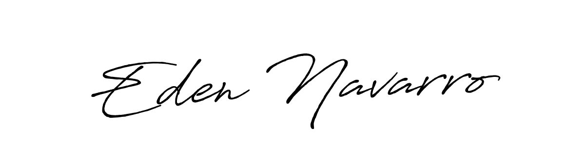 How to make Eden Navarro name signature. Use Antro_Vectra_Bolder style for creating short signs online. This is the latest handwritten sign. Eden Navarro signature style 7 images and pictures png