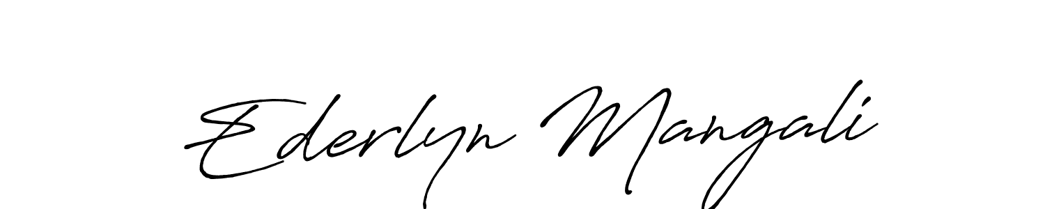 It looks lik you need a new signature style for name Ederlyn Mangali. Design unique handwritten (Antro_Vectra_Bolder) signature with our free signature maker in just a few clicks. Ederlyn Mangali signature style 7 images and pictures png