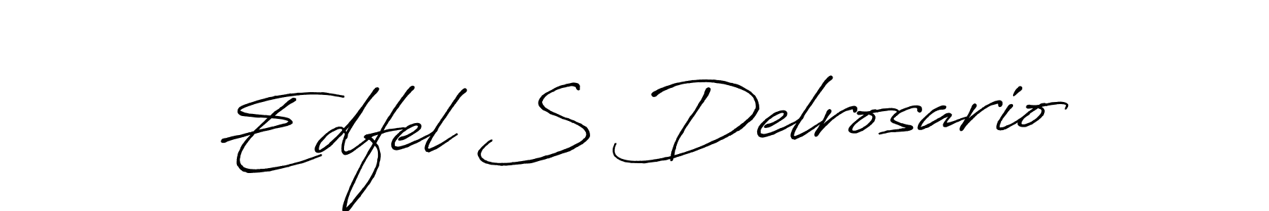 How to make Edfel S Delrosario signature? Antro_Vectra_Bolder is a professional autograph style. Create handwritten signature for Edfel S Delrosario name. Edfel S Delrosario signature style 7 images and pictures png