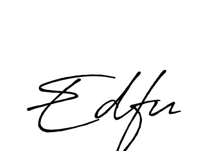 Create a beautiful signature design for name Edfu. With this signature (Antro_Vectra_Bolder) fonts, you can make a handwritten signature for free. Edfu signature style 7 images and pictures png