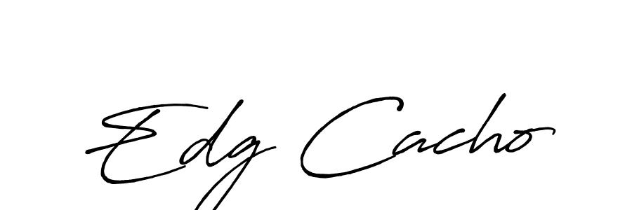 It looks lik you need a new signature style for name Edg Cacho. Design unique handwritten (Antro_Vectra_Bolder) signature with our free signature maker in just a few clicks. Edg Cacho signature style 7 images and pictures png