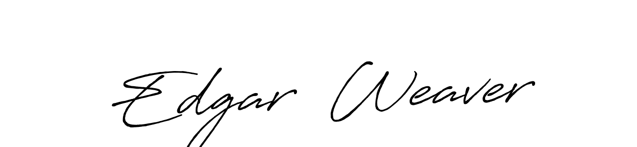 Create a beautiful signature design for name Edgar  Weaver. With this signature (Antro_Vectra_Bolder) fonts, you can make a handwritten signature for free. Edgar  Weaver signature style 7 images and pictures png