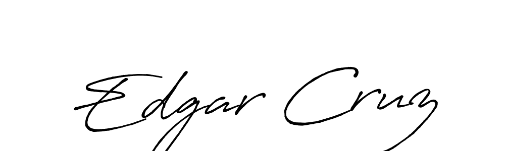 Make a beautiful signature design for name Edgar Cruz. With this signature (Antro_Vectra_Bolder) style, you can create a handwritten signature for free. Edgar Cruz signature style 7 images and pictures png