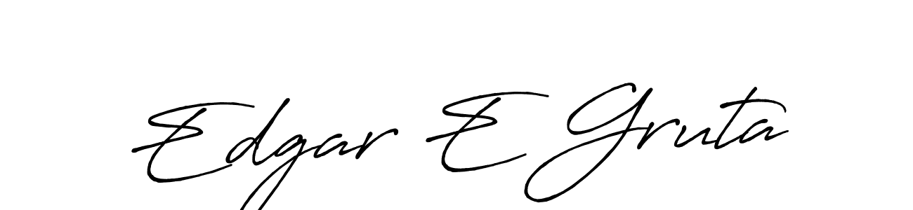 You can use this online signature creator to create a handwritten signature for the name Edgar E Gruta. This is the best online autograph maker. Edgar E Gruta signature style 7 images and pictures png