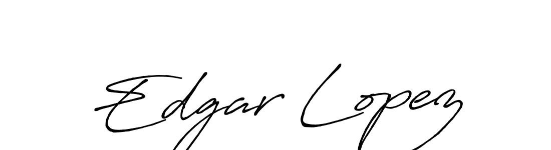 Edgar Lopez stylish signature style. Best Handwritten Sign (Antro_Vectra_Bolder) for my name. Handwritten Signature Collection Ideas for my name Edgar Lopez. Edgar Lopez signature style 7 images and pictures png