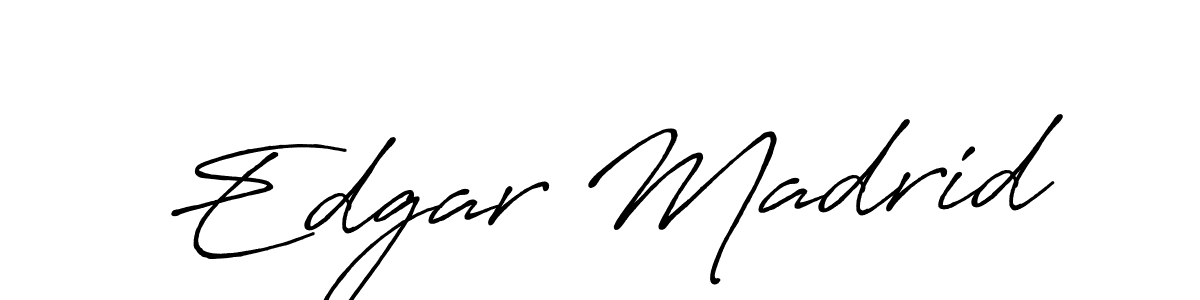 The best way (Antro_Vectra_Bolder) to make a short signature is to pick only two or three words in your name. The name Edgar Madrid include a total of six letters. For converting this name. Edgar Madrid signature style 7 images and pictures png