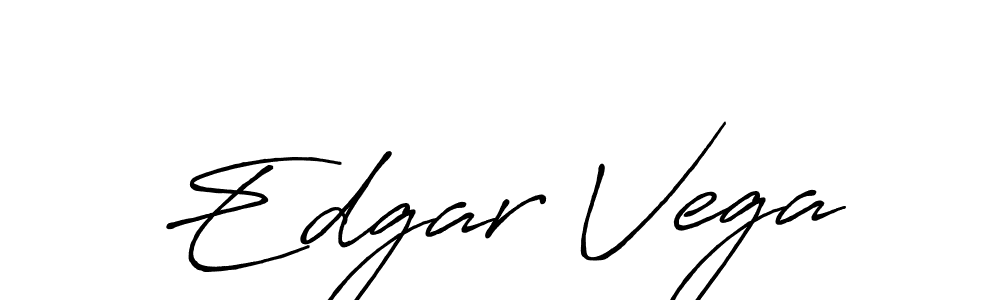 How to make Edgar Vega name signature. Use Antro_Vectra_Bolder style for creating short signs online. This is the latest handwritten sign. Edgar Vega signature style 7 images and pictures png