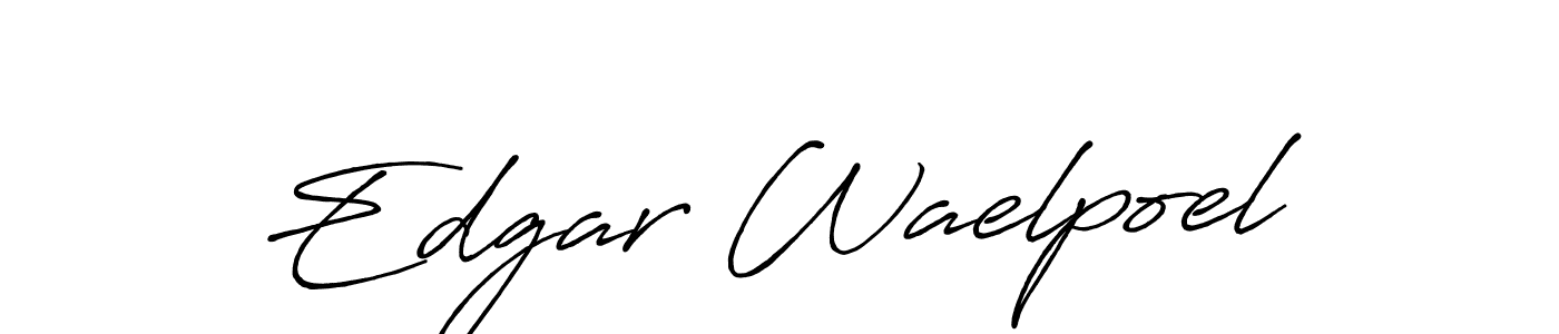 It looks lik you need a new signature style for name Edgar Waelpoel. Design unique handwritten (Antro_Vectra_Bolder) signature with our free signature maker in just a few clicks. Edgar Waelpoel signature style 7 images and pictures png