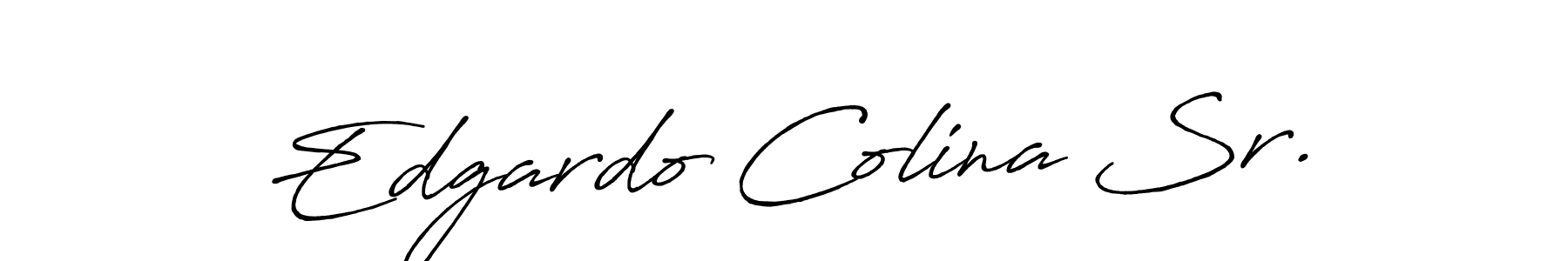 It looks lik you need a new signature style for name Edgardo Colina Sr.. Design unique handwritten (Antro_Vectra_Bolder) signature with our free signature maker in just a few clicks. Edgardo Colina Sr. signature style 7 images and pictures png