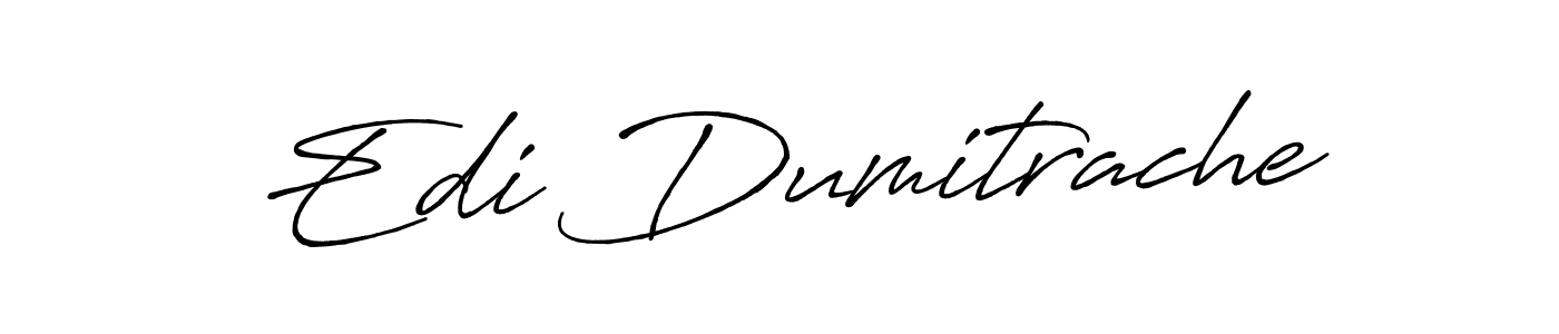 Also You can easily find your signature by using the search form. We will create Edi Dumitrache name handwritten signature images for you free of cost using Antro_Vectra_Bolder sign style. Edi Dumitrache signature style 7 images and pictures png
