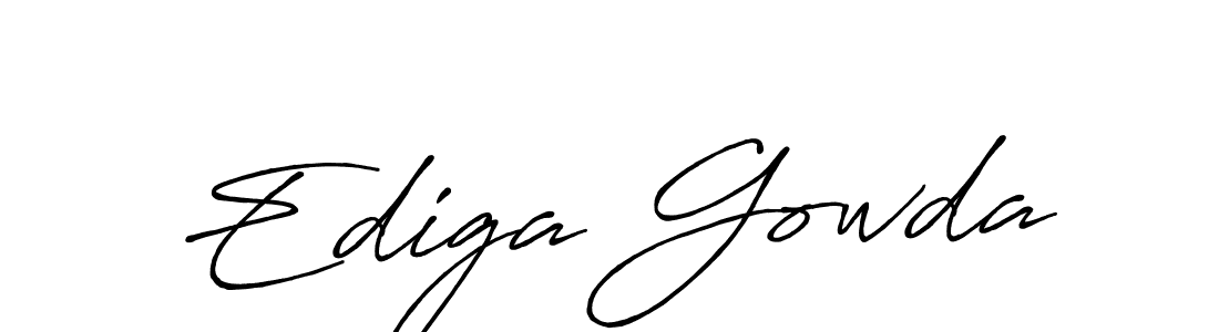 Use a signature maker to create a handwritten signature online. With this signature software, you can design (Antro_Vectra_Bolder) your own signature for name Ediga Gowda. Ediga Gowda signature style 7 images and pictures png