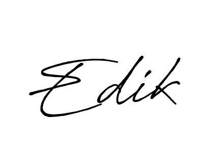 How to Draw Edik signature style? Antro_Vectra_Bolder is a latest design signature styles for name Edik. Edik signature style 7 images and pictures png