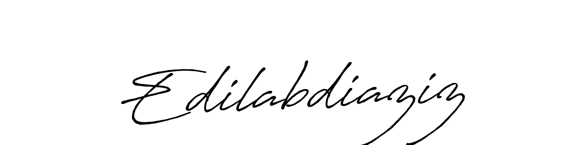 How to make Edilabdiaziz name signature. Use Antro_Vectra_Bolder style for creating short signs online. This is the latest handwritten sign. Edilabdiaziz signature style 7 images and pictures png