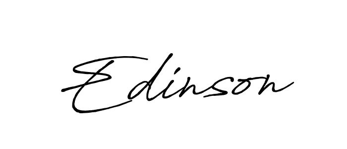 Also we have Edinson name is the best signature style. Create professional handwritten signature collection using Antro_Vectra_Bolder autograph style. Edinson signature style 7 images and pictures png