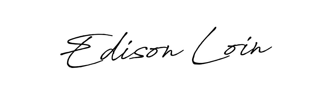 This is the best signature style for the Edison Loin name. Also you like these signature font (Antro_Vectra_Bolder). Mix name signature. Edison Loin signature style 7 images and pictures png