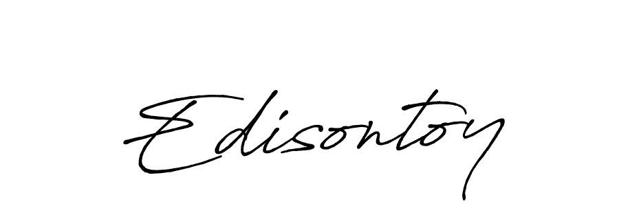 Antro_Vectra_Bolder is a professional signature style that is perfect for those who want to add a touch of class to their signature. It is also a great choice for those who want to make their signature more unique. Get Edisontoy name to fancy signature for free. Edisontoy signature style 7 images and pictures png