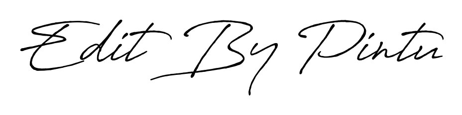 Create an unforgettable impression when signing with Edit By Pintu name styled in Antro_Vectra_Bolder typography. 100% free online generator. Edit By Pintu signature style 7 images and pictures png