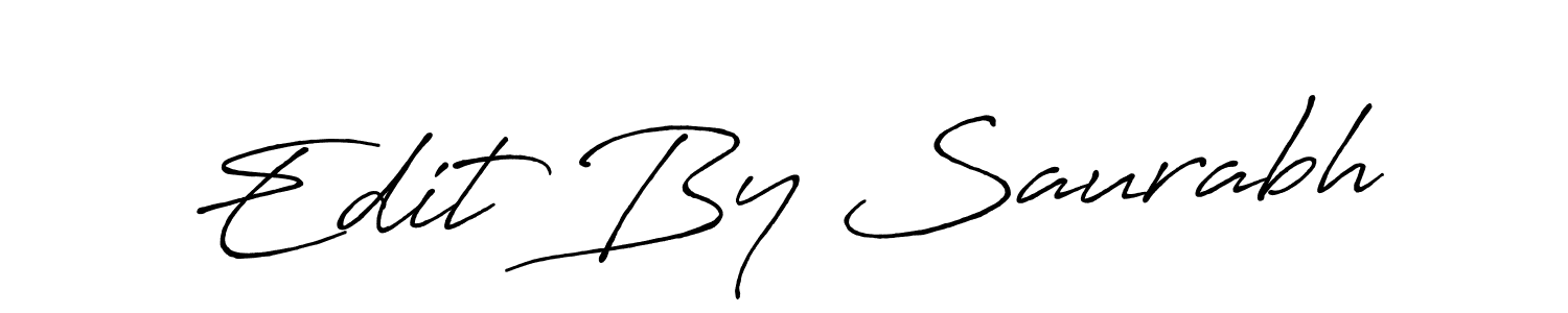 The best way (Antro_Vectra_Bolder) to make a short signature is to pick only two or three words in your name. The name Edit By Saurabh include a total of six letters. For converting this name. Edit By Saurabh signature style 7 images and pictures png