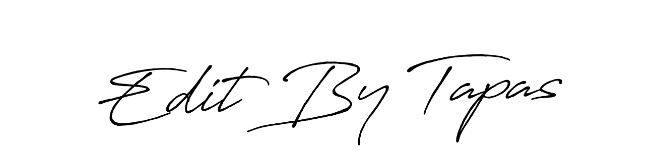 Similarly Antro_Vectra_Bolder is the best handwritten signature design. Signature creator online .You can use it as an online autograph creator for name Edit By Tapas. Edit By Tapas signature style 7 images and pictures png