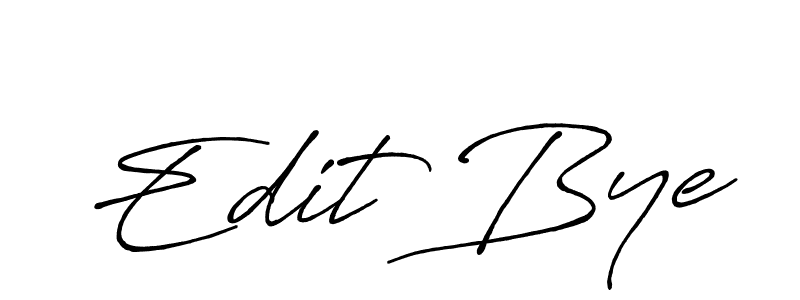 if you are searching for the best signature style for your name Edit Bye. so please give up your signature search. here we have designed multiple signature styles  using Antro_Vectra_Bolder. Edit Bye signature style 7 images and pictures png