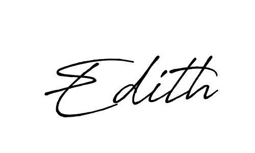 Design your own signature with our free online signature maker. With this signature software, you can create a handwritten (Antro_Vectra_Bolder) signature for name Edith. Edith signature style 7 images and pictures png