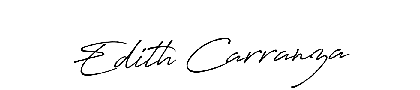 Make a beautiful signature design for name Edith Carranza. With this signature (Antro_Vectra_Bolder) style, you can create a handwritten signature for free. Edith Carranza signature style 7 images and pictures png