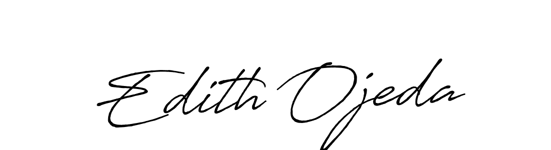 How to make Edith Ojeda name signature. Use Antro_Vectra_Bolder style for creating short signs online. This is the latest handwritten sign. Edith Ojeda signature style 7 images and pictures png