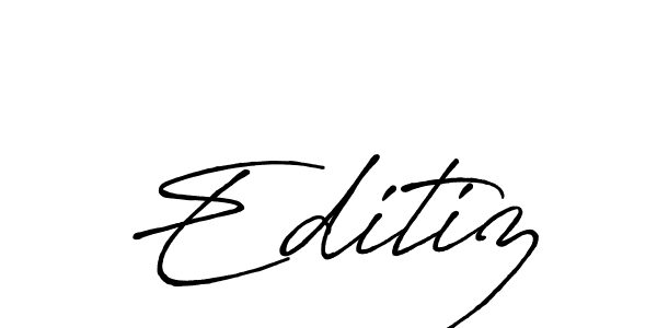 Create a beautiful signature design for name Editiz. With this signature (Antro_Vectra_Bolder) fonts, you can make a handwritten signature for free. Editiz signature style 7 images and pictures png