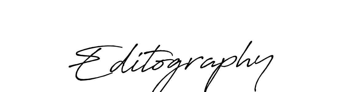 Use a signature maker to create a handwritten signature online. With this signature software, you can design (Antro_Vectra_Bolder) your own signature for name Editography. Editography signature style 7 images and pictures png