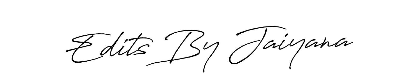 Also we have Edits By Jaiyana name is the best signature style. Create professional handwritten signature collection using Antro_Vectra_Bolder autograph style. Edits By Jaiyana signature style 7 images and pictures png