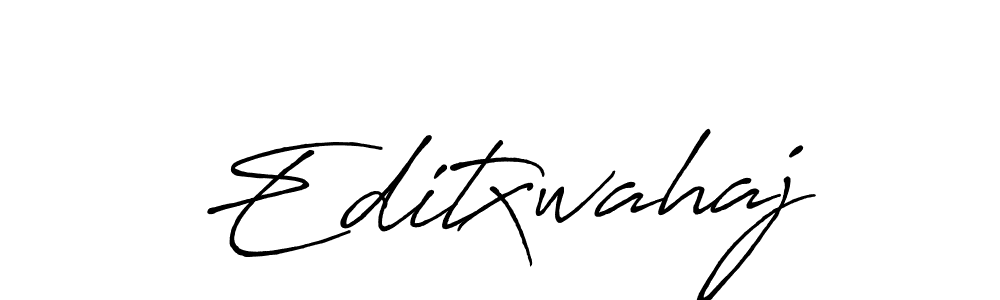 How to make Editxwahaj signature? Antro_Vectra_Bolder is a professional autograph style. Create handwritten signature for Editxwahaj name. Editxwahaj signature style 7 images and pictures png