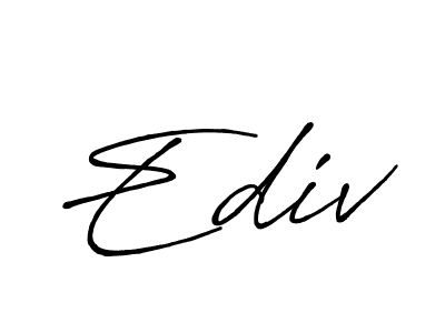 Ediv stylish signature style. Best Handwritten Sign (Antro_Vectra_Bolder) for my name. Handwritten Signature Collection Ideas for my name Ediv. Ediv signature style 7 images and pictures png