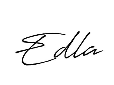 Design your own signature with our free online signature maker. With this signature software, you can create a handwritten (Antro_Vectra_Bolder) signature for name Edla. Edla signature style 7 images and pictures png