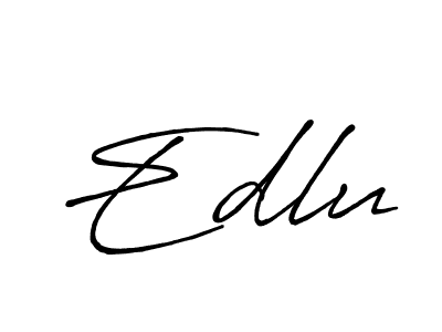Once you've used our free online signature maker to create your best signature Antro_Vectra_Bolder style, it's time to enjoy all of the benefits that Edlu name signing documents. Edlu signature style 7 images and pictures png