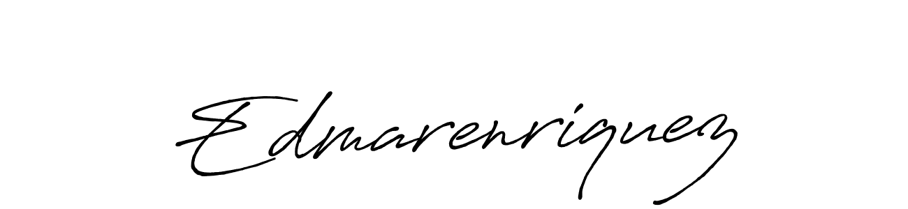 Make a beautiful signature design for name Edmarenriquez. With this signature (Antro_Vectra_Bolder) style, you can create a handwritten signature for free. Edmarenriquez signature style 7 images and pictures png