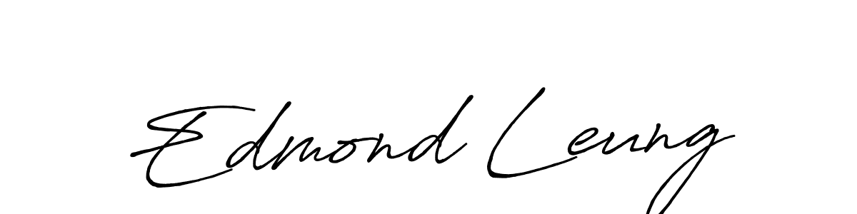 Use a signature maker to create a handwritten signature online. With this signature software, you can design (Antro_Vectra_Bolder) your own signature for name Edmond Leung. Edmond Leung signature style 7 images and pictures png