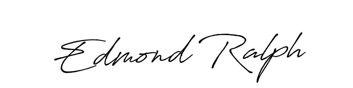 Edmond Ralph stylish signature style. Best Handwritten Sign (Antro_Vectra_Bolder) for my name. Handwritten Signature Collection Ideas for my name Edmond Ralph. Edmond Ralph signature style 7 images and pictures png