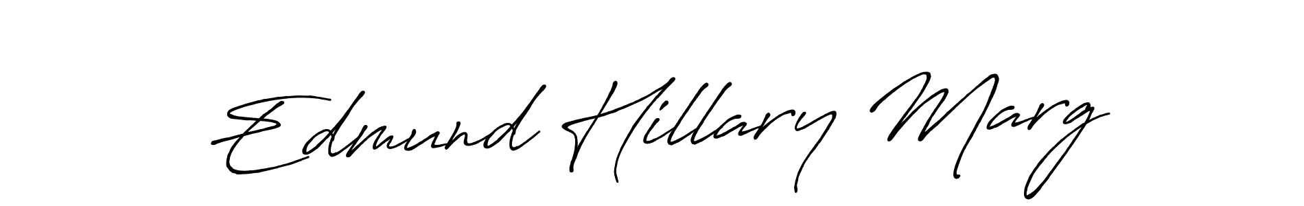 It looks lik you need a new signature style for name Edmund Hillary Marg. Design unique handwritten (Antro_Vectra_Bolder) signature with our free signature maker in just a few clicks. Edmund Hillary Marg signature style 7 images and pictures png