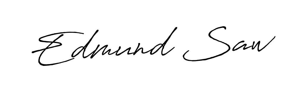 Use a signature maker to create a handwritten signature online. With this signature software, you can design (Antro_Vectra_Bolder) your own signature for name Edmund Saw. Edmund Saw signature style 7 images and pictures png